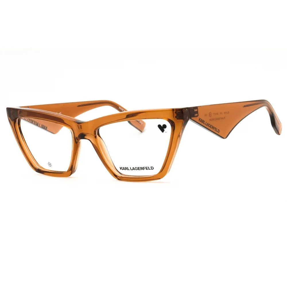 NWT Karl Lagerfeld KL6195 Brown Cat Eye 54mm Eyeglasses
